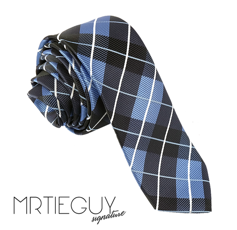 BLACK AND BLUE TARTAN - MR TIE GUY - For The Daring & Dapper™