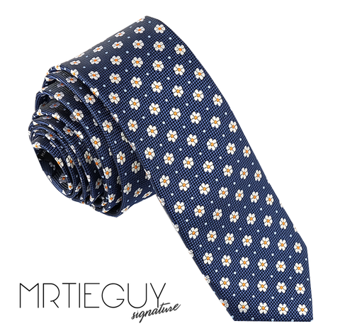 BLUE DAISY TIE - MR TIE GUY - For The Daring & Dapper™