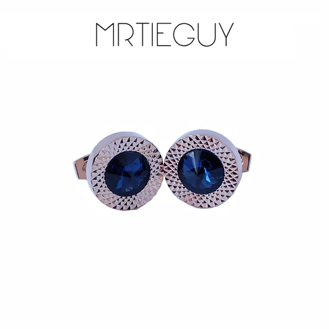 BLUE EMERALD CUFFLINKS - MR TIE GUY - For The Daring & Dapper™