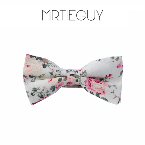 SIGNATURE CREAM FLORAL BOW - MR TIE GUY - For The Daring & Dapper™