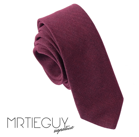 WINE RED TIE - MR TIE GUY - For The Daring & Dapper™